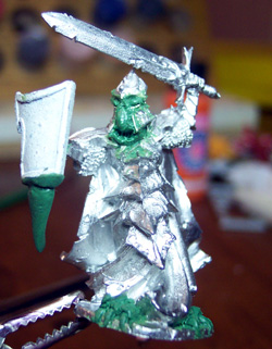 dragonborn pewter miniature greenstuff