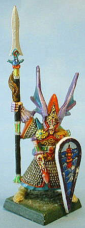 high elf spearman citadel games workshop miniature painted